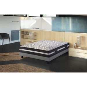 CREASOM Matelas ACTIV VISCO 160x200 cm - Ressorts - Ferme - 836 ressorts ensachés - 2 personnes