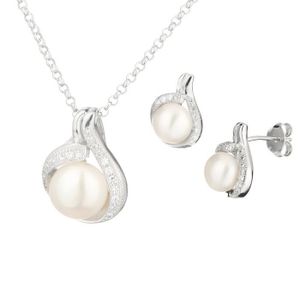 PARURE RÊVE DE DIAMANTS Coffret Argent 925° Perles PARURE RÊVE DE DIAMANTS Coffret Argent 925° Perles