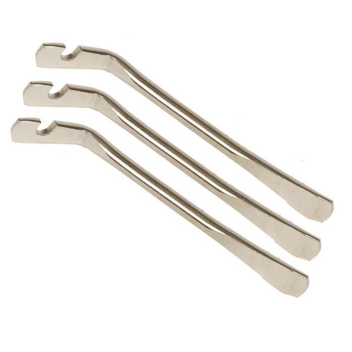 Kit De 3 Démonte-pneus Vélo En Métal - Leviers Robustes Pour Changement De Pneus VTT, Route, Ville