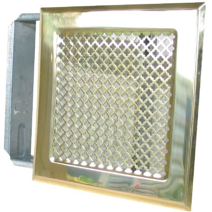 Grille de cheminée avec précadre DMO Laiton 170x17 Achat / Vente