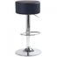 TABOURET Tabouret de bar rond noir Brooklyn Couleur Noir…