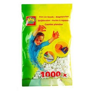 SES CREATIVE Lot de 1000 perles ? repasser - Blanc