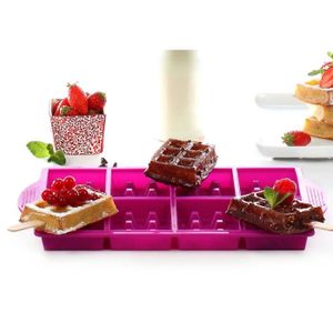 YOKO DESIGN Moule ? Mini gaufres pour party fuchsia