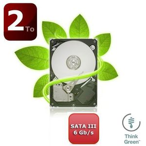 DISQUE DUR INTERNE Seagate Green 2To 64Mo 3.5'' SATA 6Gb/s