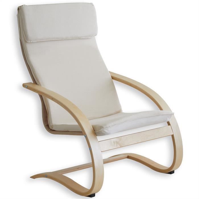 fauteuil de relaxation anna beige Achat / Vente fauteuil Multiplis