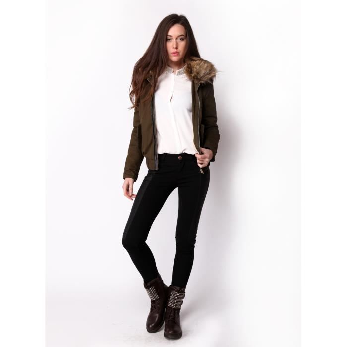 parka court  kaki Kaki Achat / Vente parka Parka court  Kaki