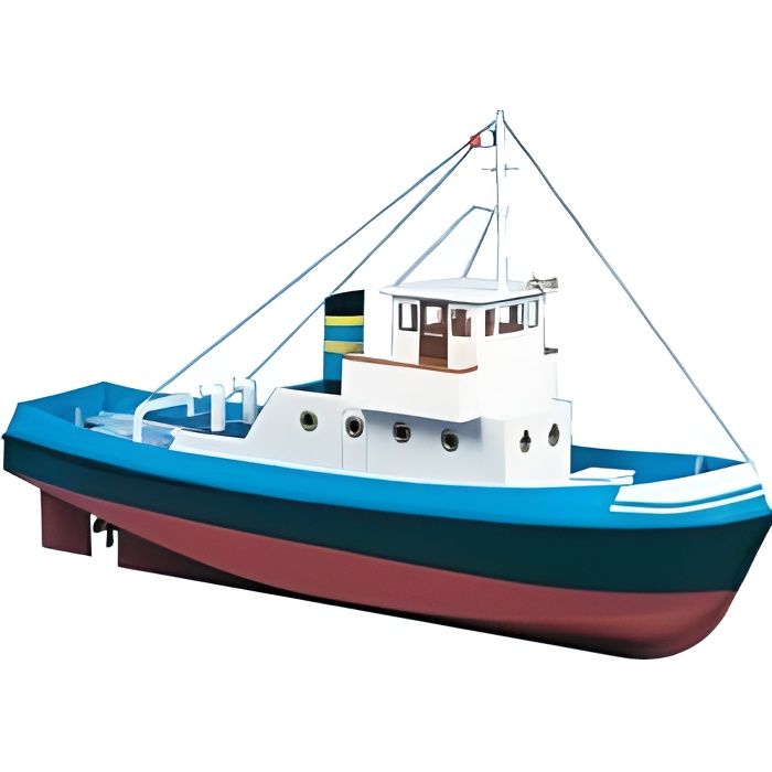 MAQUETTE DE BATEAU Maquette bateau bois Le Remorqueur 1/10 Soclaine \u2026