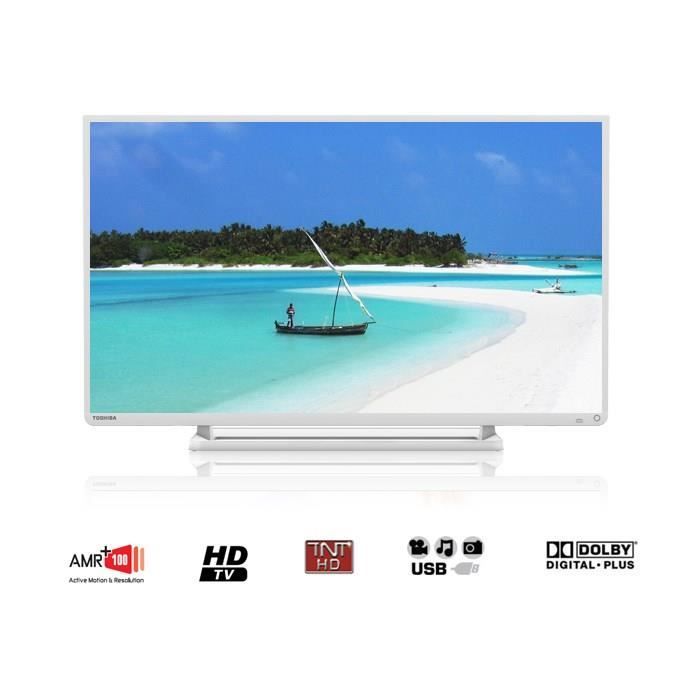 TOSHIBA 32W2434DG TV HDTV 80 cm Blanc Achat / Vente téléviseur led