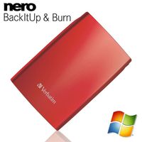 DISQUE DUR EXTERNE Verbatim USB2.0 320 Go Red 2.5"
