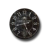 HORLOGE Horloge Château Canet 35cm Noire