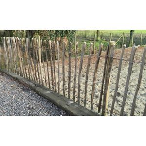 Clôture ganivelles en chataignier par rouleau de 5m et Hauteur 1m