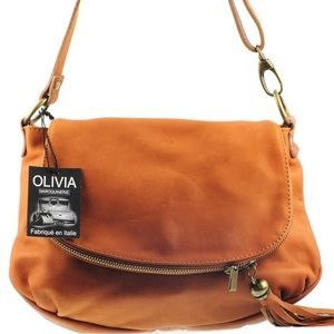 marron PALERME N1128 Sac en cuir OLIVIA MAROQUINERIE - Sac Ã  main ...