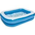 PISCINE DE JEUX - PISCINE GONFLABLE - PATAUGEOIRE Piscine Gonflable Rectangulaire 201x150x51