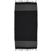 SERVIETTES DE BAIN Fouta Nid d'Abeille 100x200cm NOIR SERVIETTES DE BAIN Fouta Nid d'Abeille 100x200cm NOIR
