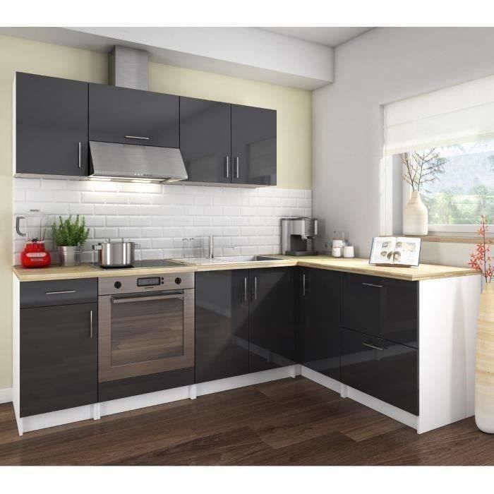 Cosy cuisine complète 2m80 laqué gris achat / vente cuisine ... Cuisine Créatif Équipée