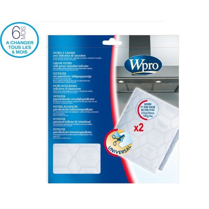 Filtre hotte avec indicateur de saturation Achat / Vente filtre