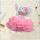 Robe fille simple confortable mignon manches cour