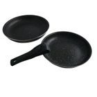 POELE - SAUTEUSE - MANCHE DE POELE PRADEL Lot 2 poêles 24/28cm façon pierre + poignée