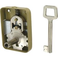 SERRURE - BARILLET - CYLINDRE - CADENAS - VERROUS - ANTIVOL Serrure armoire en applique - 50 mm