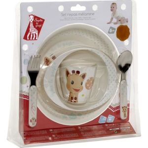 SOPHIE LA GIRAFE Coffret repas 4 pcs mod?le ballon