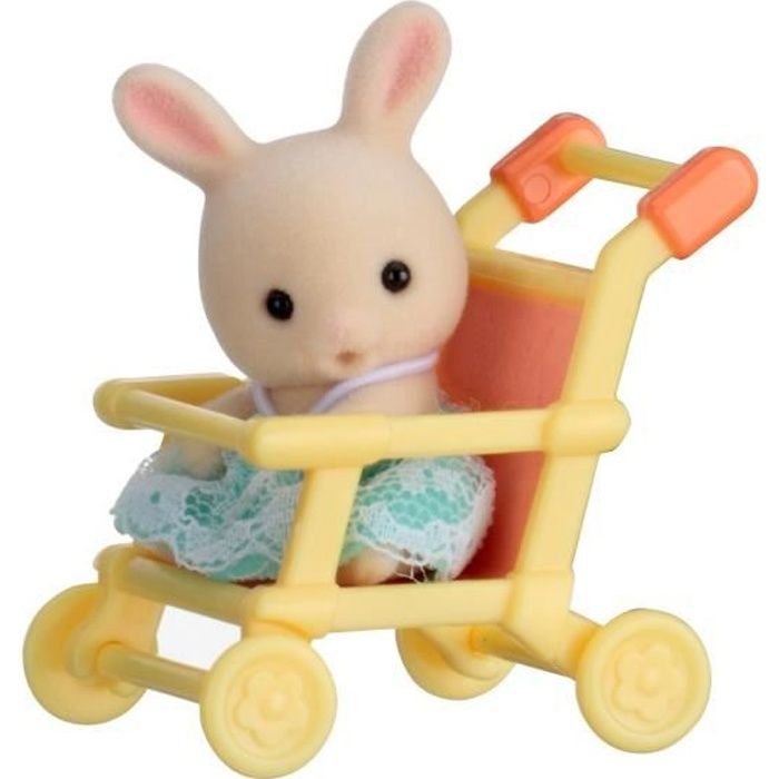 Sylvanian Families 5200 Mini poupée Valisette + Bébé Lapin + Poussette
