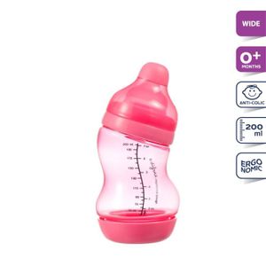 DIFRAX Biberon S Wide 200 ml Rose