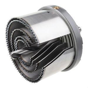 WOLFCRAFT Scie cloche 5L ? 28, 35, 50, 68,75mm avec foret centreur ? 6mm