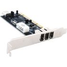 CARTE CONTROLEUR GENERIQUE Carte PCI Firewire 3 ports +1 interne