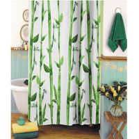 RIDEAU DE DOUCHE FRANDIS Rideau de douche textile Bambou RIDEAU DE DOUCHE FRANDIS Rideau de douche textile Bambou