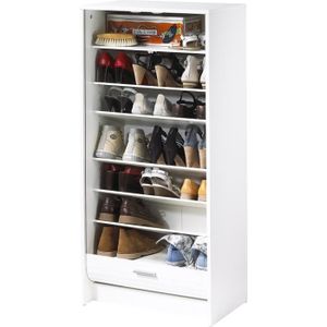 SHOOT Meuble ? chaussures 58 cm - Blanc, imprimé chaussures couleur