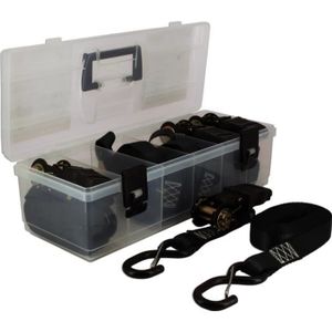 Coffret de 6 Sangles Cliquet et Autobloquante