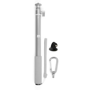 XSories - BIG U-SHOT avec Tripod Mount - Perche 29 ? 94 cm pour GoPro, appareil photo ou camera, inoxydable - Argent