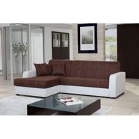 CANAPE - SOFA - BANQUETTE Canapé angle convertible VALENCE GAUCHE + coffre