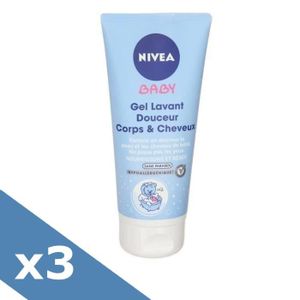 PACK NIVEA BABY Gel lavant corps et cheveux 200ml x3