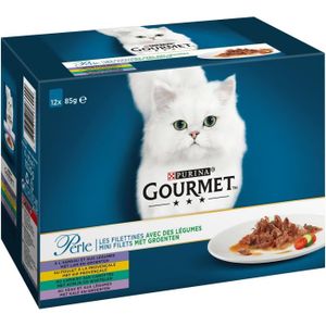 GOURMET PERLE Légumes - Pour chat - 12x85g