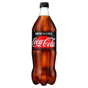 COCA COLA Zero Soda cola avec edulcorants 1l