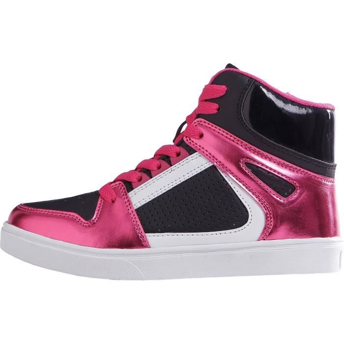 GO SPORT Chaussures Maeva 2 CD Enfant Fille Rose, noir et blanc Achat