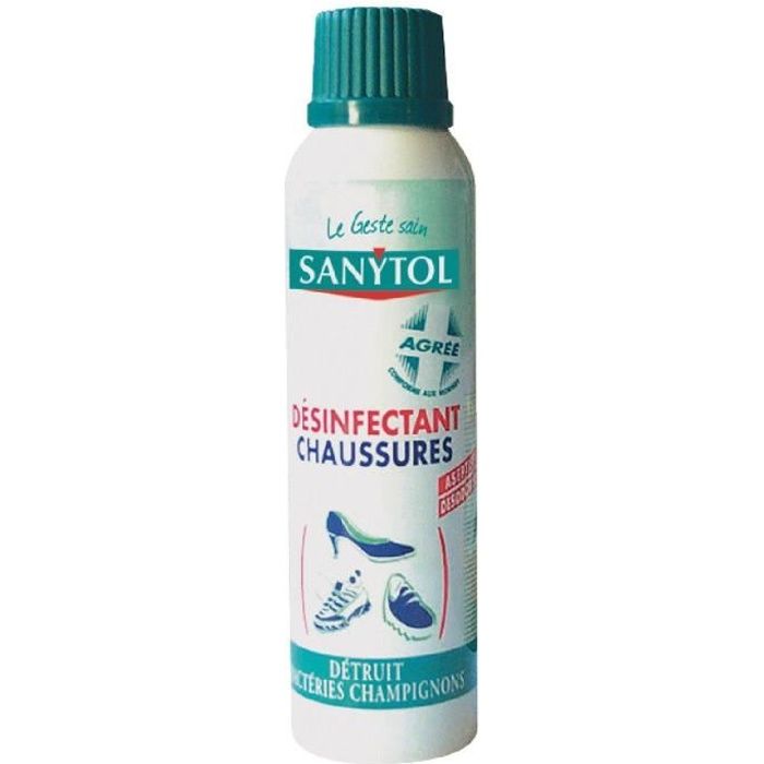 Désinfectant chaussures Sanytol Aérosol 150 ml Achat / Vente cirage