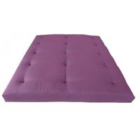 FUTON  Matelas Futon Aubergine en Coton 90x190