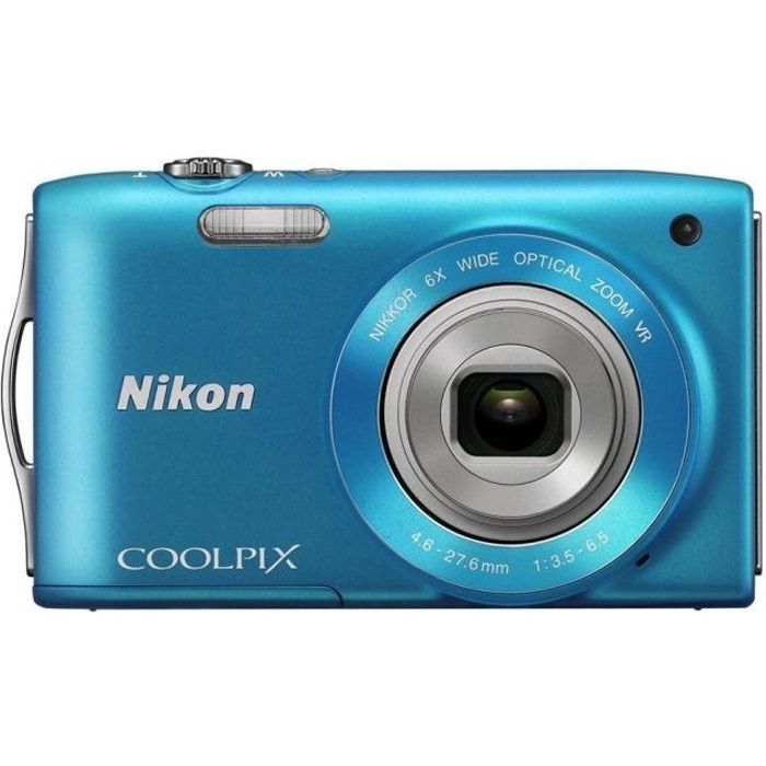 NIKON COOLPIX S3300 Bleu pas cher Achat / Vente appareil photo