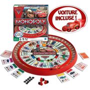 JEU SOCIETE - PLATEAU MONOPOLY CARS 2 - Voiture Flash McQueen incluse