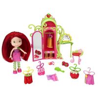 UNIVERS MINIATURE COMPLET Charlotte aux Fraises Dressing + poupée 13 cm
