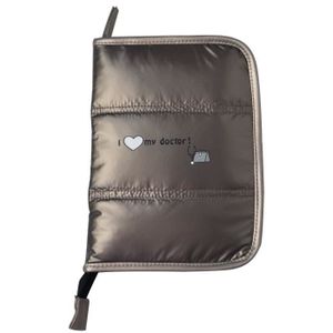 BABY ON BOARD Pochette Carnet de Santé Softy Metallica