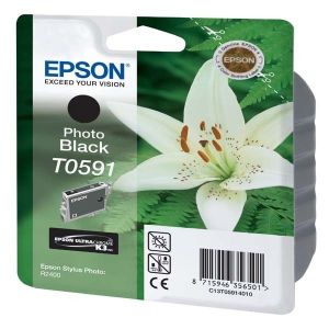 EPSON Cartouche d?encre photo T0591 - Noir - Capacité standard 13ml