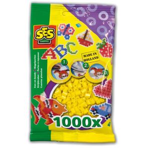 SES CREATIVE Lot de 1000 perles ? repasser - Jaune