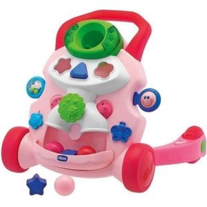 PORTEUR-POUSSEUR-DRAISIENNE-TRICYCLE Trott'Gym Rose