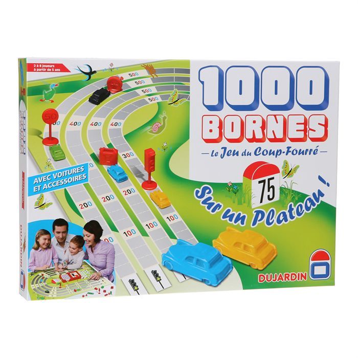 Bornes Plateau Achat / Vente jeu société plateau 1000 Bornes