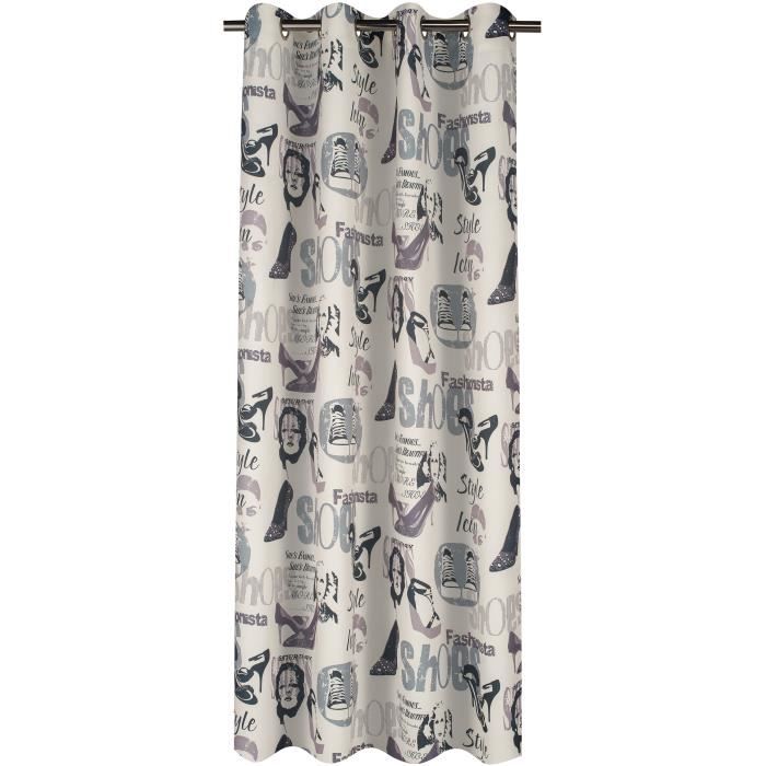 rideau Fashion Icon!Id&eacute;al pour d&eacute;corer une chambre d'ado, ce rideau