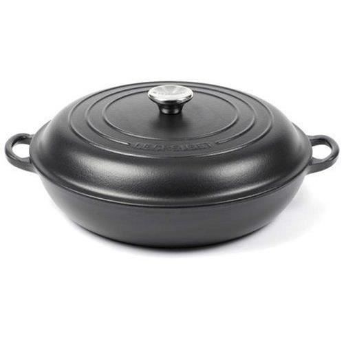 Le Creuset Cocotte en fonte peu profonde Noir s… Achat / Vente cocotte Le Creuset Cocotte en