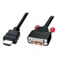 CABLE AUDIO VIDEO Lindy - 41101 - Câble HDMI à DVI-D, 1m